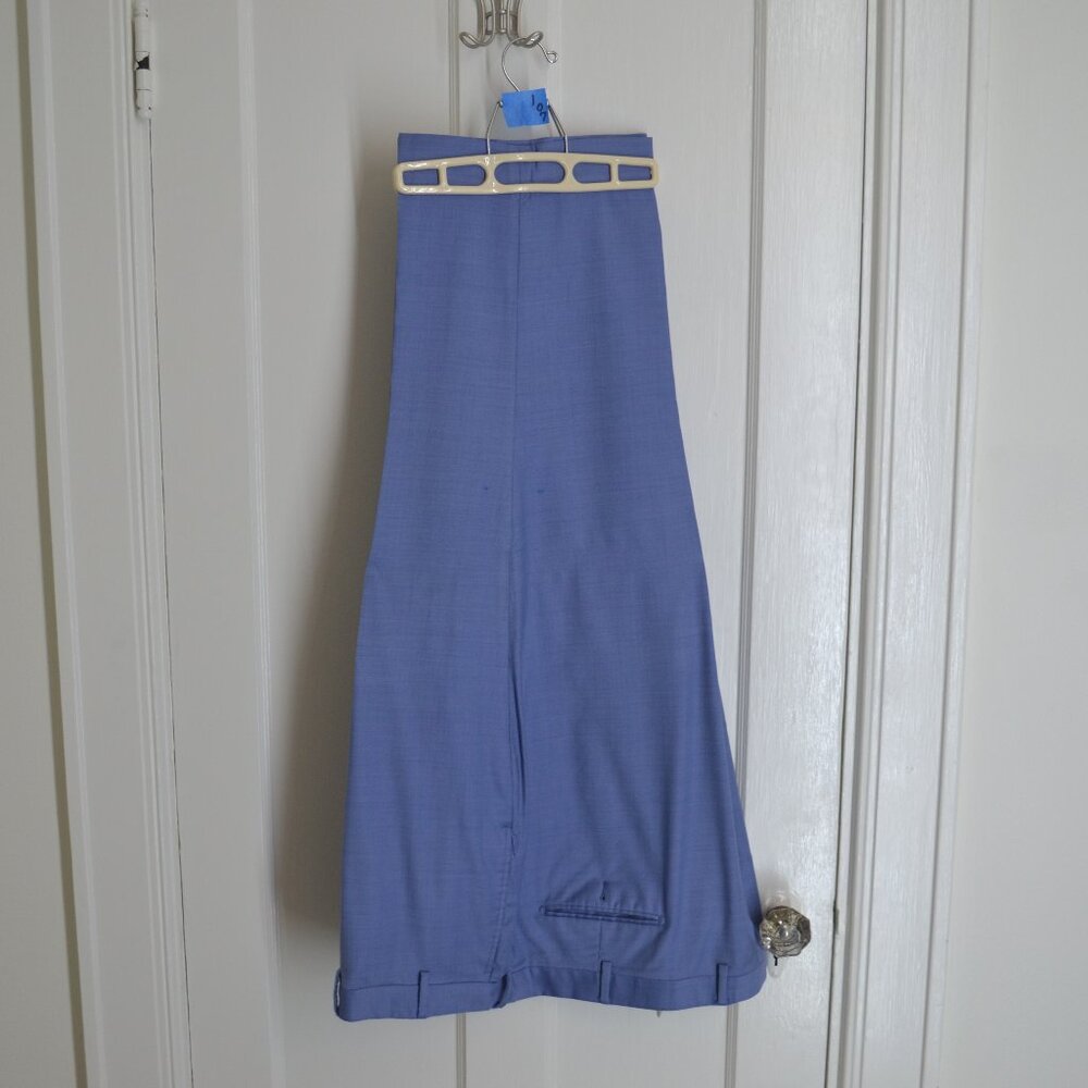 Paul Fredrick Men's Slacks - light blue Size 52W
